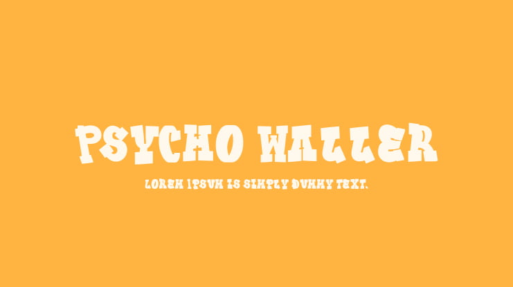 Psycho Waller Font