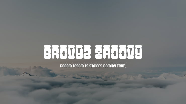 Brovyz Groovy Font