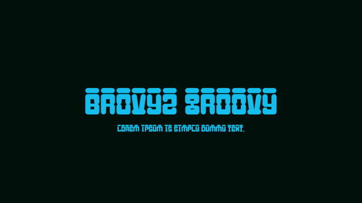 Brovyz Groovy Font