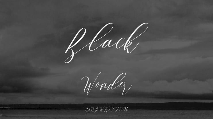 Black Wonder Font