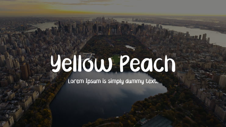 Yellow Peach Font