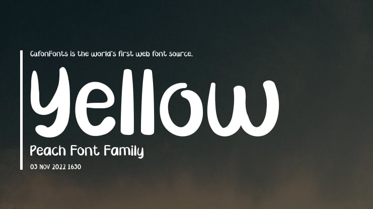 Yellow Peach Font