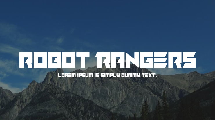 Robot Rangers Font Family