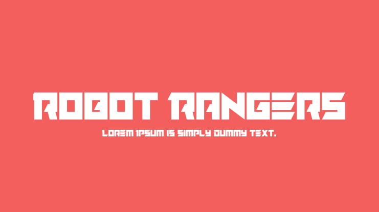 Robot Rangers Font Family