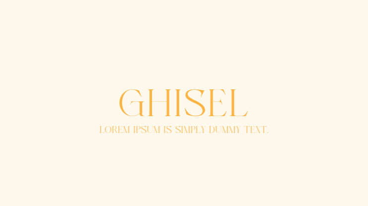 GHISEL Font