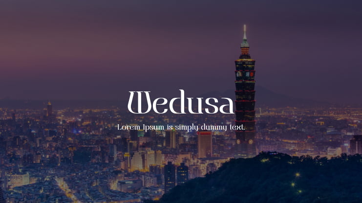 Wedusa Font