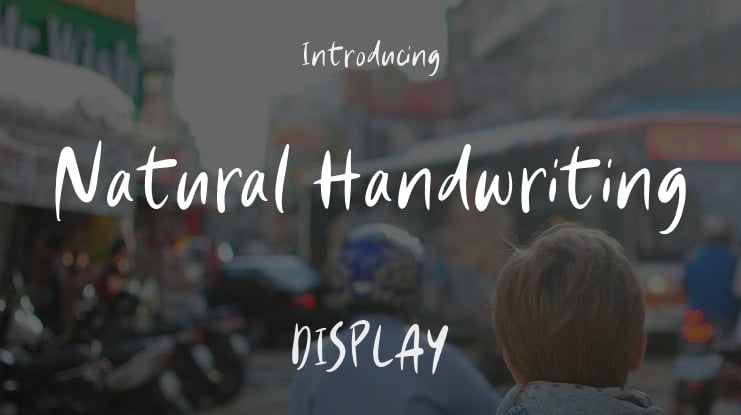 Natural Handwriting Font