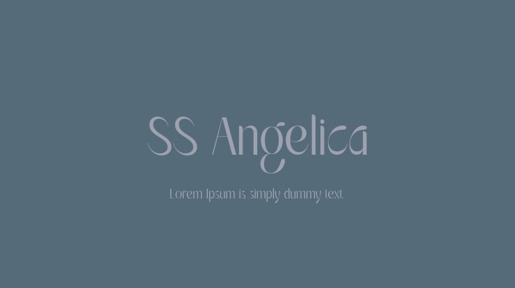 SS Angelica Font