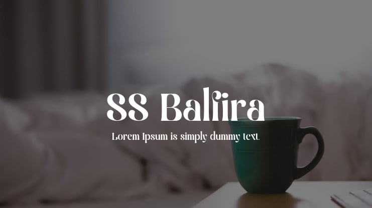 SS Balfira Font