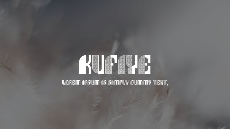 Kufiye Font