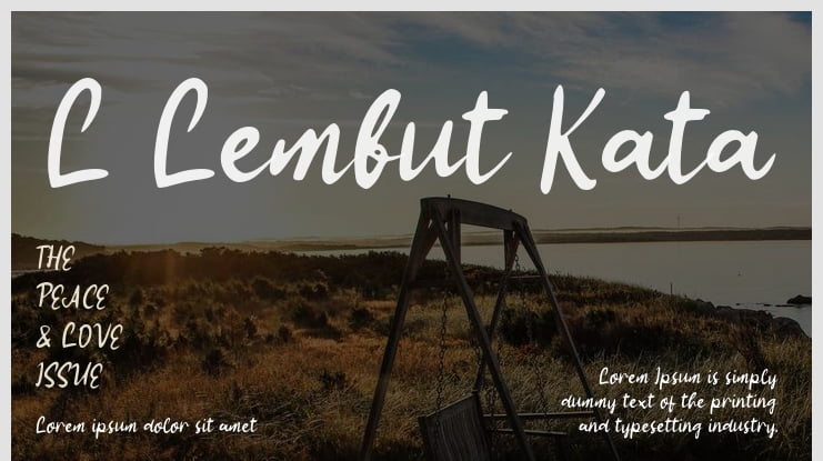 L Lembut Kata Font