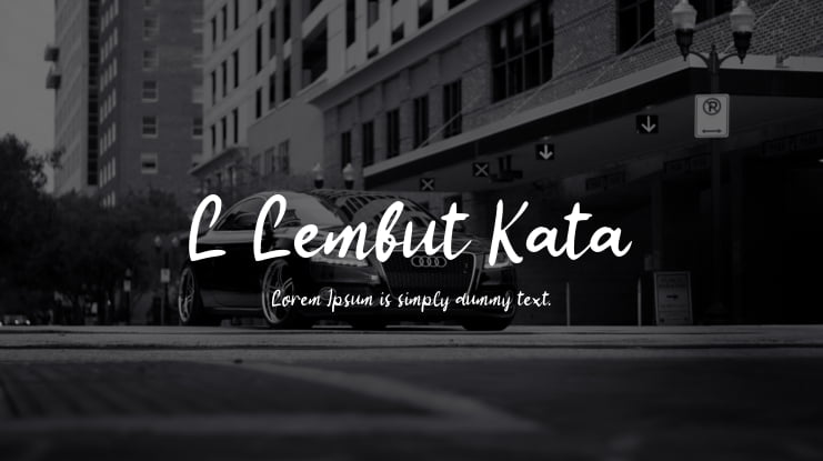 L Lembut Kata Font