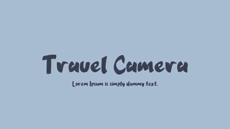 Travel Camera Font