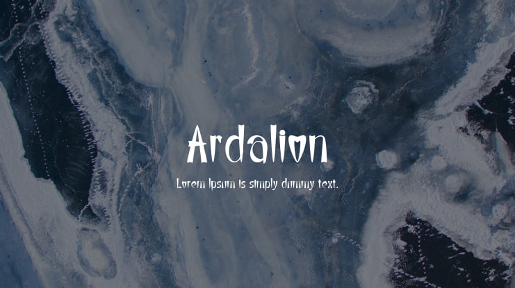 Ardalion Font