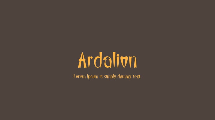 Ardalion Font