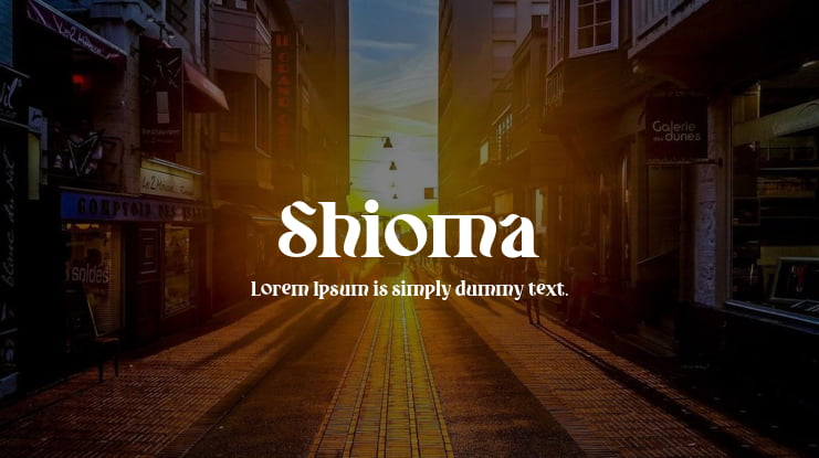 Shioma Font