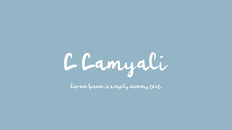 L Lamyali Font