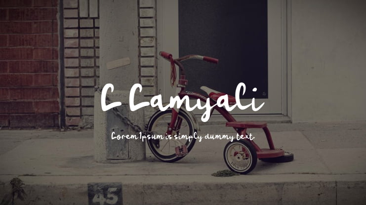 L Lamyali Font