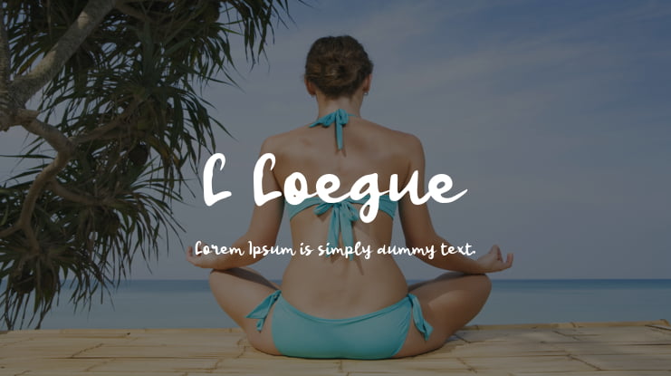 L Loegue Font