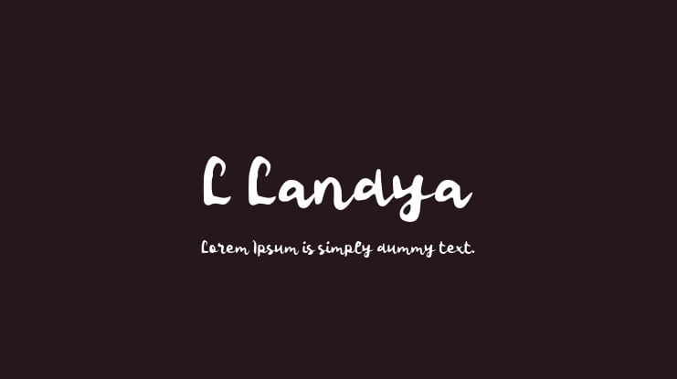 L Landya Font