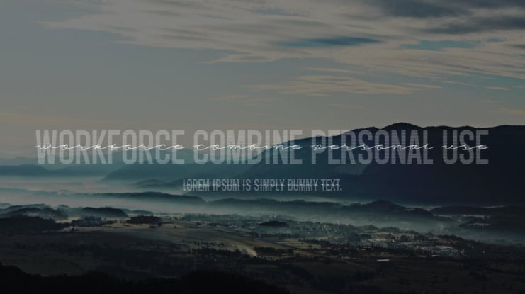 Workforce Combine PERSONAL USE Font
