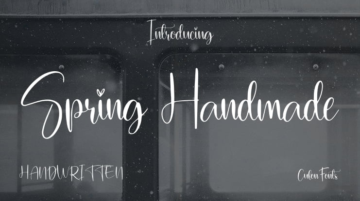 Spring Handmade Font