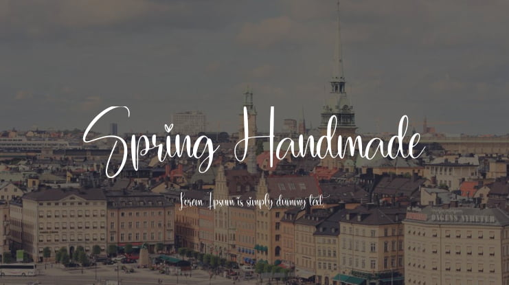 Spring Handmade Font