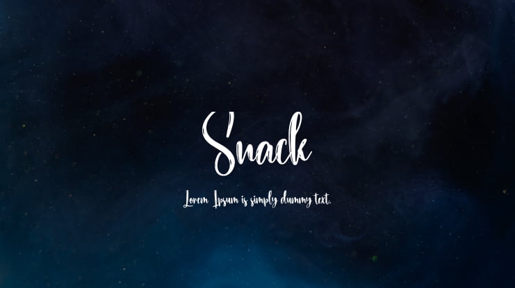 Snack Font