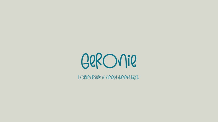 Geronie Font