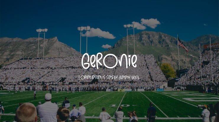 Geronie Font