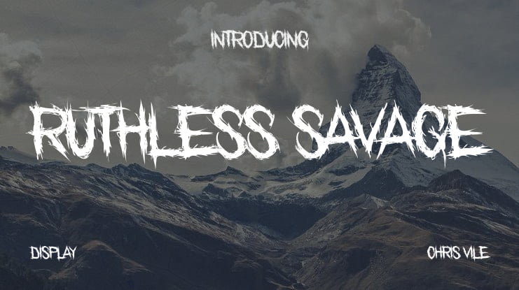 Ruthless Savage Font