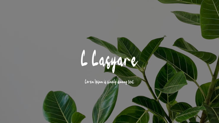 L Lasyare Font