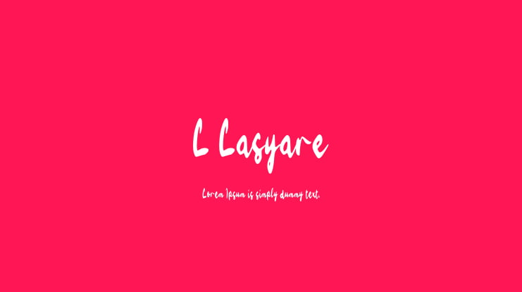 L Lasyare Font