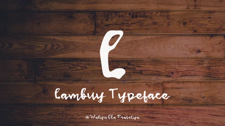 L Lambuy Font