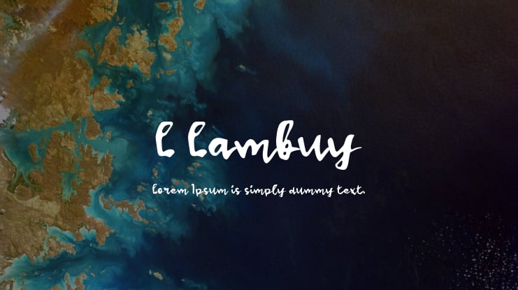 L Lambuy Font