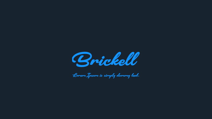 Brickell Font