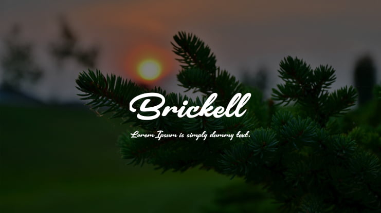 Brickell Font