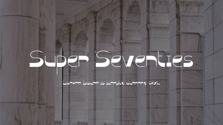 Super Seventies Font