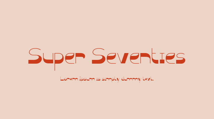 Super Seventies Font