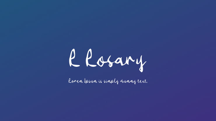 L Losary Font