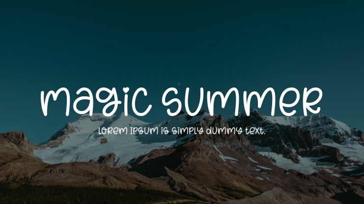 Magic Summer Font