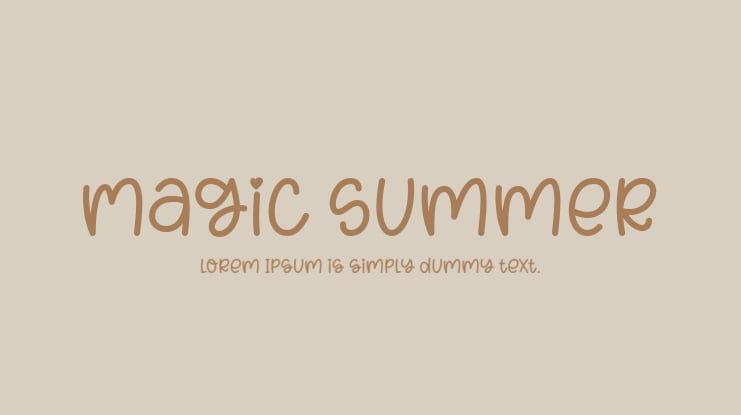 Magic Summer Font