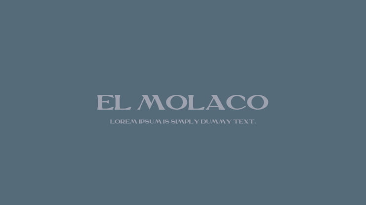 EL MOLACO Font