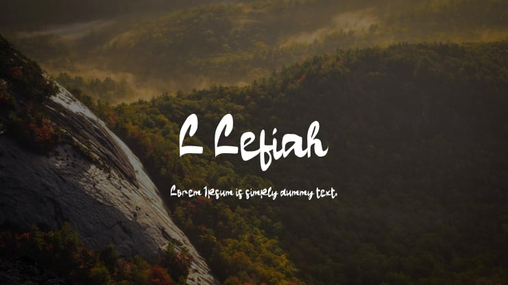 L Lefiah Font