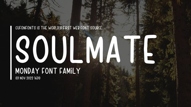 Soulmate Monday Font