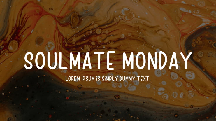 Soulmate Monday Font