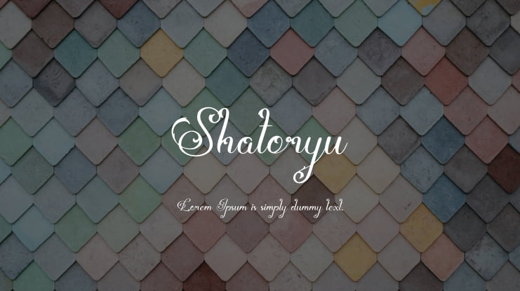 Shatoryu Font