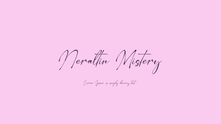 Neraltin Mistery Font