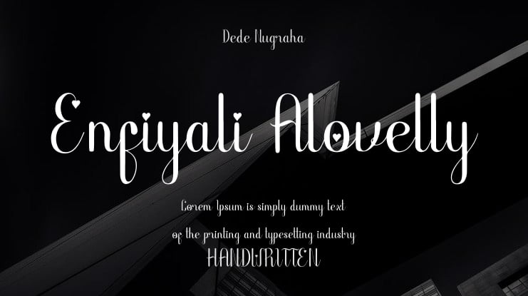 Enfiyali Alovelly Font