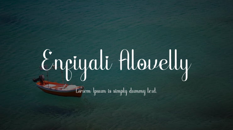 Enfiyali Alovelly Font